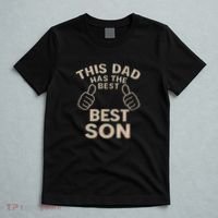 This Dad Has the Best Son - Perfect Father's Day Gift T-Shirt thumb 5