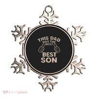 This Dad Has the Best Son - Perfect Father's Day Gift Ornament thumb 0