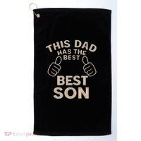 This Dad Has the Best Son - Perfect Father's Day Gift Golf Towel thumb 0