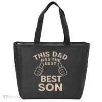 This Dad Has the Best Son - Perfect Father's Day Gift Tote Bag thumb 0