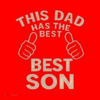 This Dad Has the Best Son - Perfect Father's Day Gift Santa Hat thumb 1