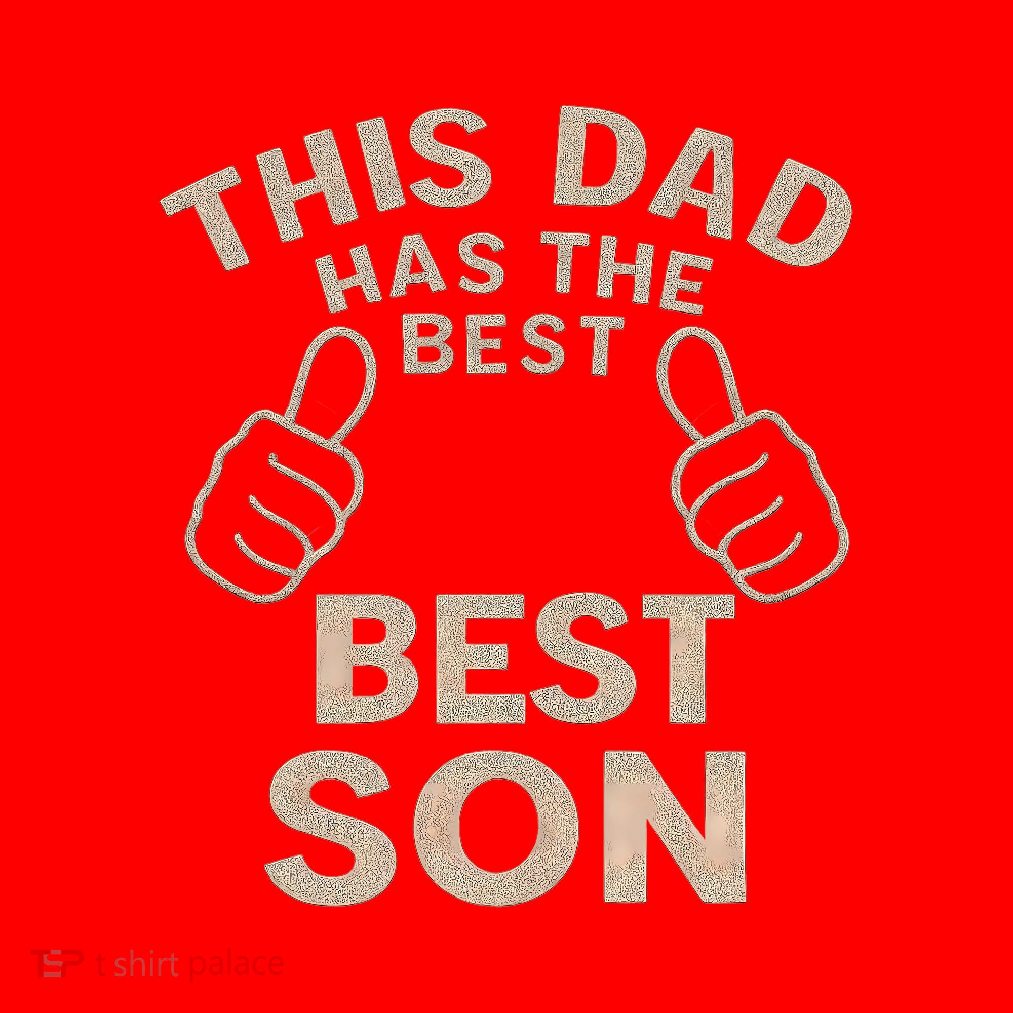 This Dad Has the Best Son - Perfect Father's Day Gift Santa Hat