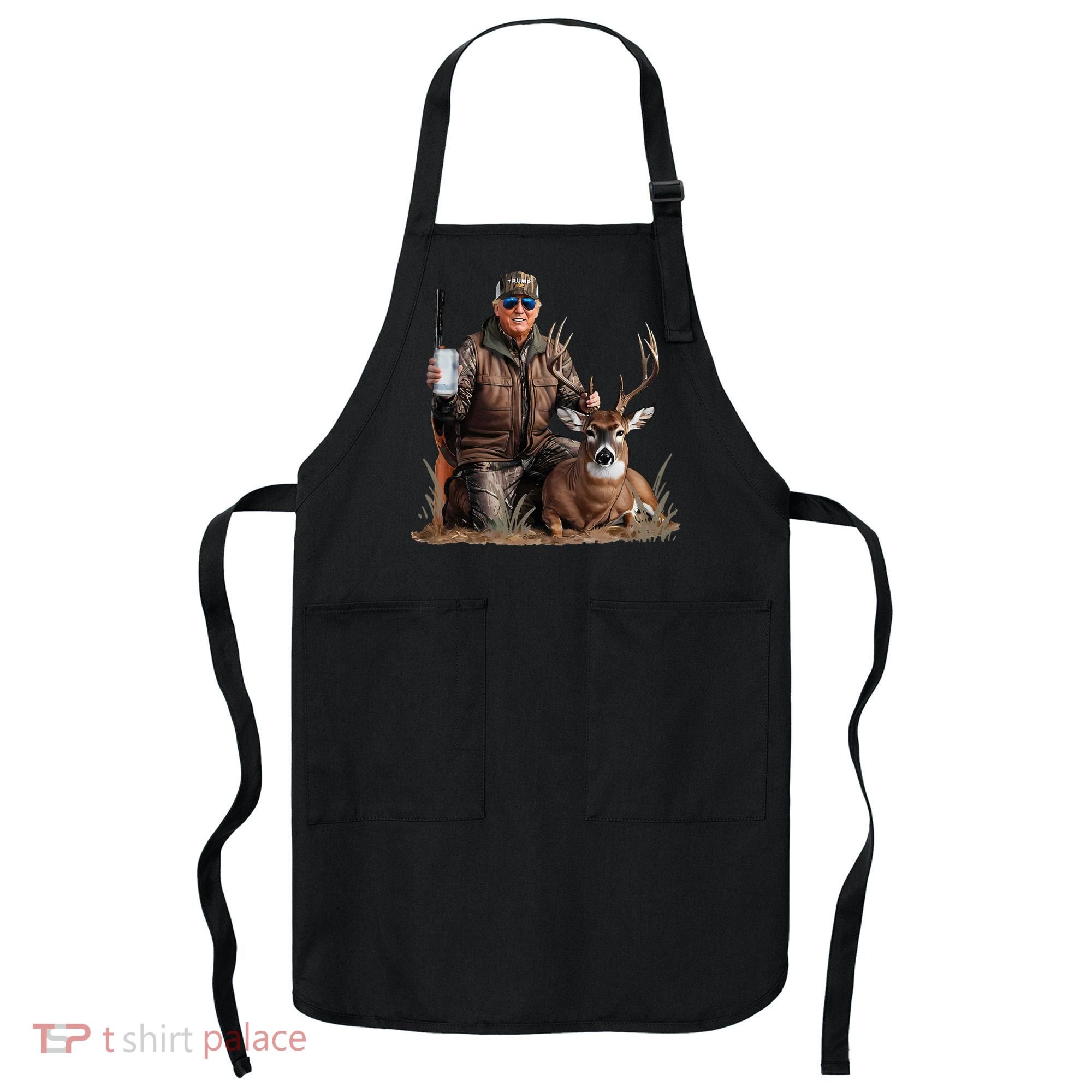 Trump Deer Hunting Donald Trump Old School Camouflage Apron