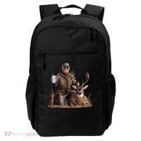 Trump Deer Hunting Donald Trump Old School Camouflage Backpack thumb 0
