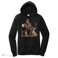Trump Deer Hunting Donald Trump Old School Camouflage Women's Hoodie thumb 0