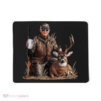 Trump Deer Hunting Donald Trump Old School Camouflage Mousepad thumb 0
