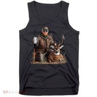 Trump Deer Hunting Donald Trump Old School Camouflage Tank Top thumb 0