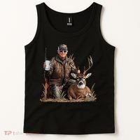 Trump Deer Hunting Donald Trump Old School Camouflage Tank Top thumb 2