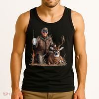 Trump Deer Hunting Donald Trump Old School Camouflage Tank Top thumb 3