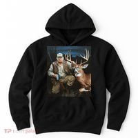 Trump Deer Hunting Donald Trump Old School Camouflage Hoodie thumb 0