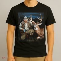 Trump Deer Hunting Donald Trump Old School Camouflage T-Shirt thumb 3