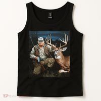 Trump Deer Hunting Donald Trump Old School Camouflage Tank Top thumb 2