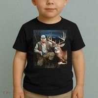 Trump Deer Hunting Donald Trump Old School Camouflage Toddler T-Shirt thumb 2