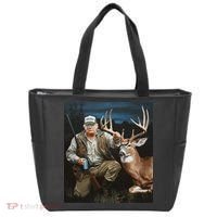 Trump Deer Hunting Donald Trump Old School Camouflage Tote Bag thumb 0