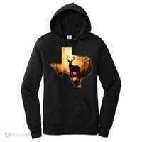 Texas Deer Hunter Forest Silhouette Texan Wildlife Lover  Women's Hoodie thumb 0