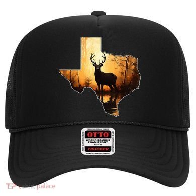 Texas Deer Hunter Forest Silhouette Texan Wildlife Lover  Hat