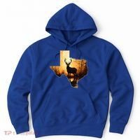 Texas Deer Hunter Forest Silhouette Texan Wildlife Lover  Hoodie thumb 0