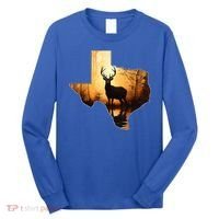 Texas Deer Hunter Forest Silhouette Texan Wildlife Lover  Long Sleeve Shirt thumb 0