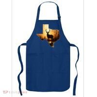 Texas Deer Hunter Forest Silhouette Texan Wildlife Lover  Apron thumb 0
