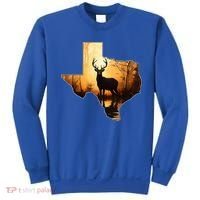 Texas Deer Hunter Forest Silhouette Texan Wildlife Lover  Sweatshirt thumb 0