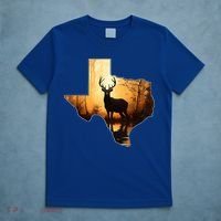 Texas Deer Hunter Forest Silhouette Texan Wildlife Lover  T-Shirt thumb 5