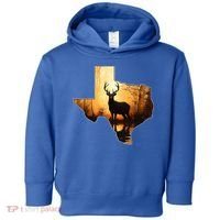 Texas Deer Hunter Forest Silhouette Texan Wildlife Lover  Toddler Hoodie thumb 0