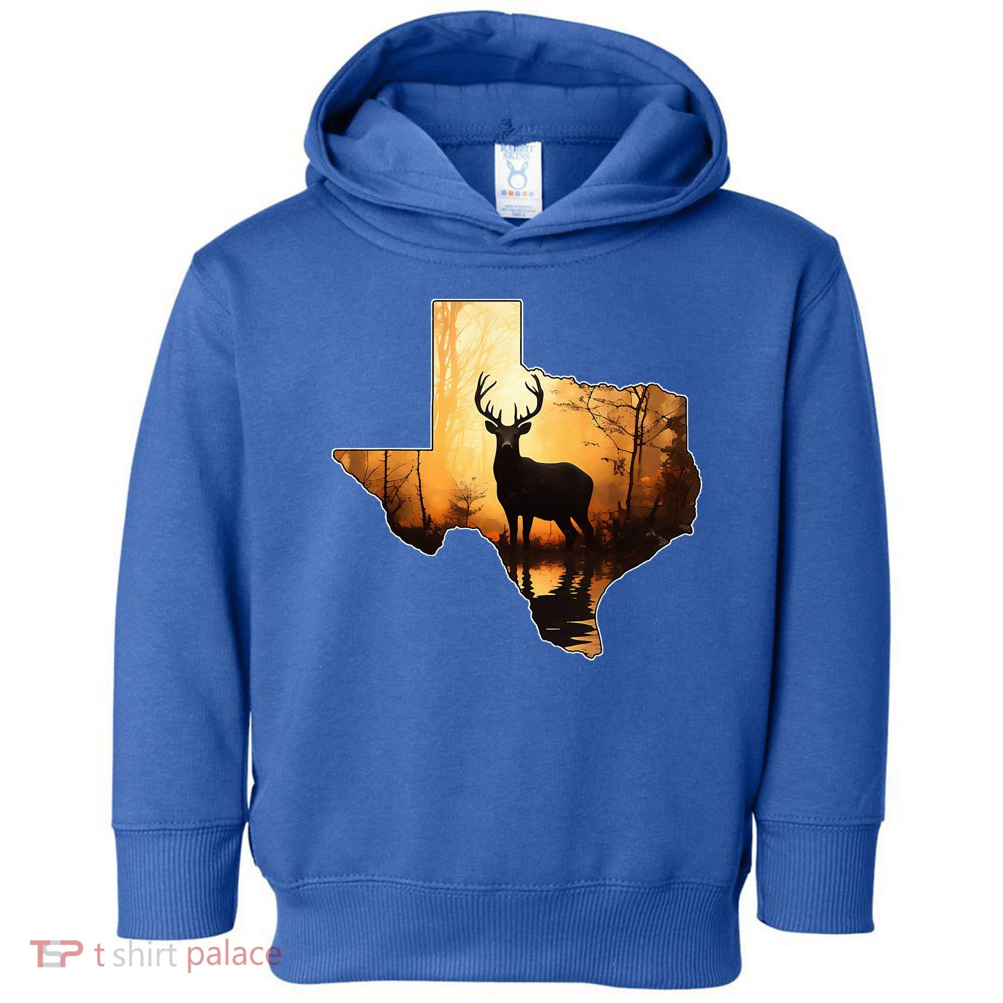 Texas Deer Hunter Forest Silhouette Texan Wildlife Lover  Toddler Hoodie