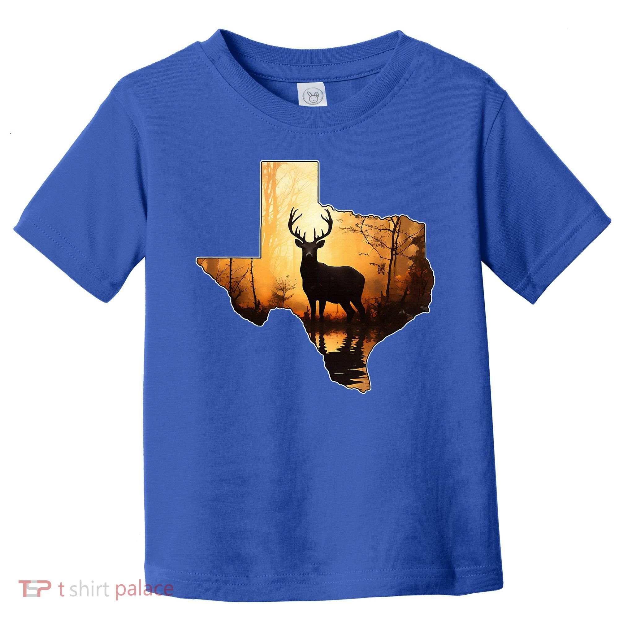 Texas Deer Hunter Forest Silhouette Texan Wildlife Lover  Toddler T-Shirt