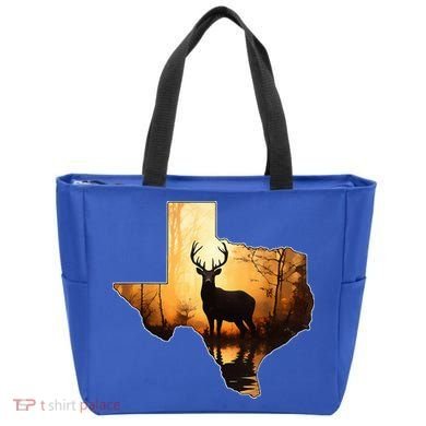 Texas Deer Hunter Forest Silhouette Texan Wildlife Lover  Tote Bag