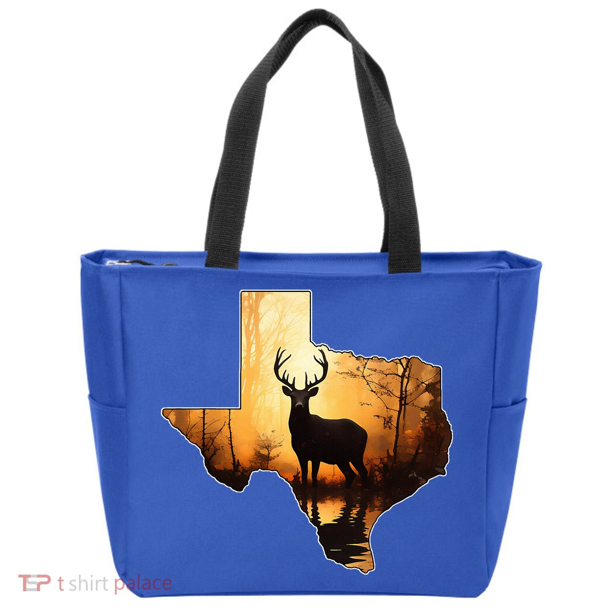 Texas Deer Hunter Forest Silhouette Texan Wildlife Lover  Tote Bag