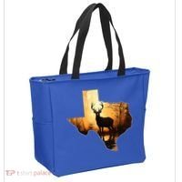 Texas Deer Hunter Forest Silhouette Texan Wildlife Lover  Tote Bag thumb 2