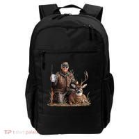 Trump Deer Hunting Donald Trump Old School Camouflage Backpack thumb 0