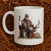 Trump Deer Hunting Donald Trump Old School Camouflage Coffee Mug thumb 2