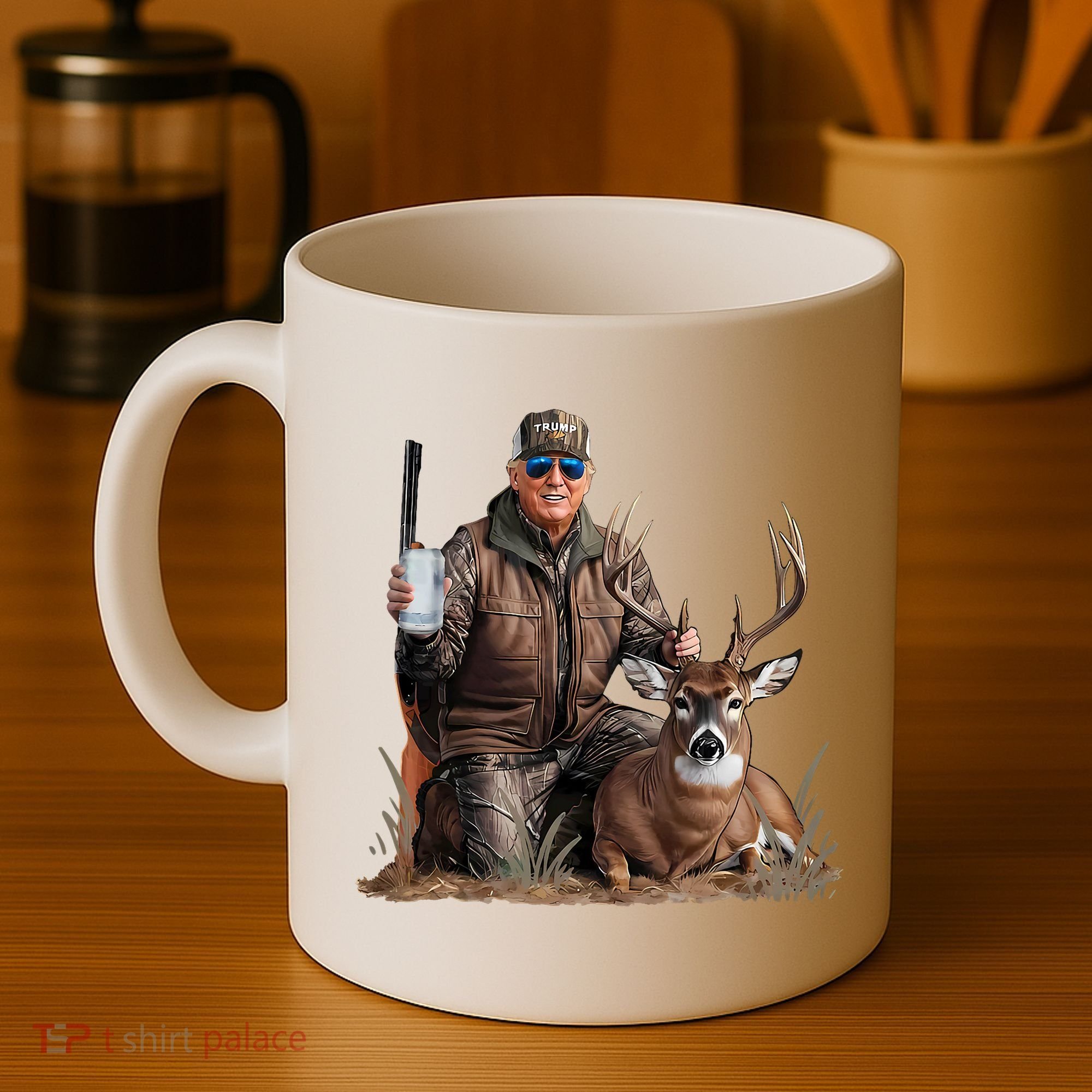 Trump Deer Hunting Donald Trump Old School Camouflage Coffee Mug
