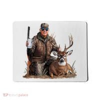 Trump Deer Hunting Donald Trump Old School Camouflage Mousepad thumb 0