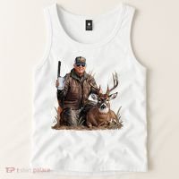 Trump Deer Hunting Donald Trump Old School Camouflage Tank Top thumb 2