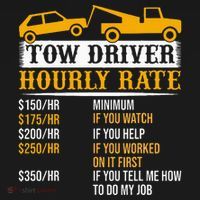 Tow Driver Hourly Rate Tow Truck Driver Tow Trucker Mousepad thumb 1