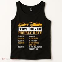 Tow Driver Hourly Rate Tow Truck Driver Tow Trucker Tank Top thumb 2