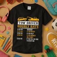 Tow Driver Hourly Rate Tow Truck Driver Tow Trucker Kids T-Shirt thumb 3
