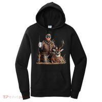 Trump Deer Hunting Donald Trump Old School Camouflage Women's Hoodie thumb 0
