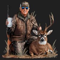 Trump Deer Hunting Donald Trump Old School Camouflage Hat thumb 2