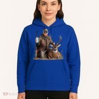 Trump Deer Hunting Donald Trump Old School Camouflage Hoodie thumb 5