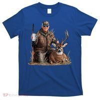 Trump Deer Hunting Donald Trump Old School Camouflage T-Shirt thumb 0