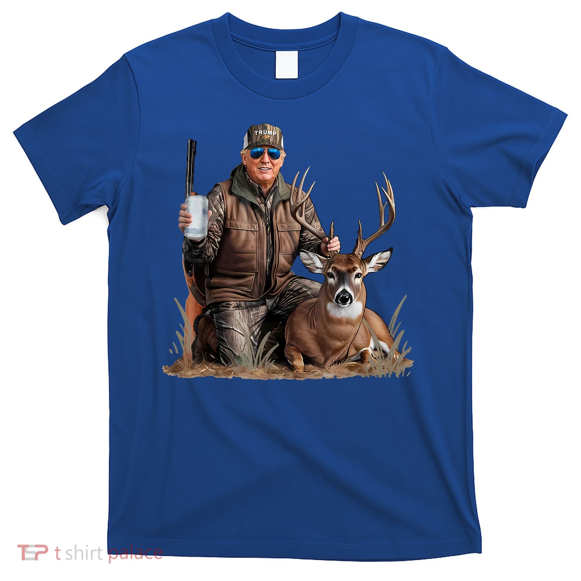 Trump Deer Hunting Donald Trump Old School Camouflage T-Shirt