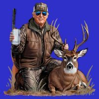Trump Deer Hunting Donald Trump Old School Camouflage Polo thumb 2