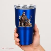 Trump Deer Hunting Donald Trump Old School Camouflage Tumbler thumb 2