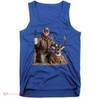 Trump Deer Hunting Donald Trump Old School Camouflage Tank Top thumb 0