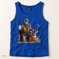 Trump Deer Hunting Donald Trump Old School Camouflage Tank Top thumb 2