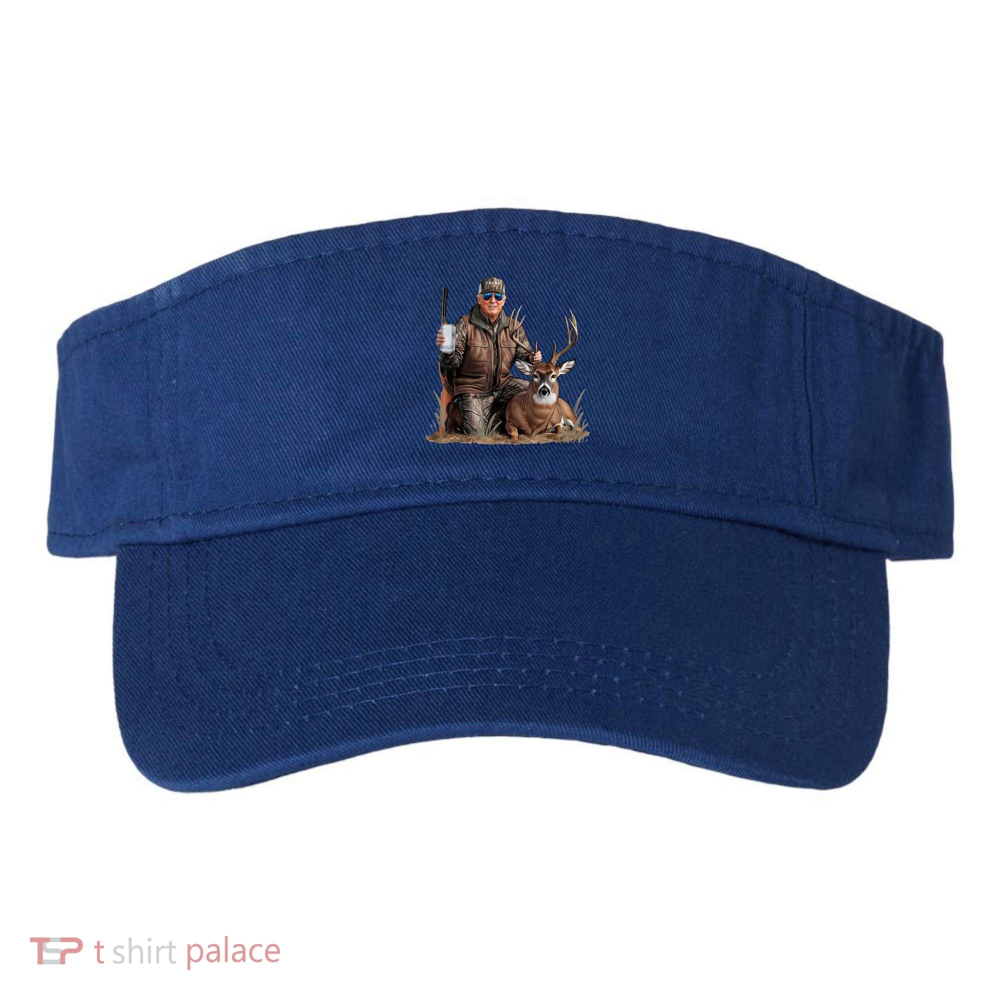 Trump Deer Hunting Donald Trump Old School Camouflage Visor