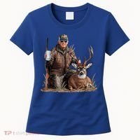 Trump Deer Hunting Donald Trump Old School Camouflage Women's T-Shirt thumb 0